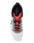 Valentino Garavani sneaker in white polyurethane with high breathability and hook-and-loop closure