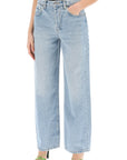 Interior remy wide leg jeans