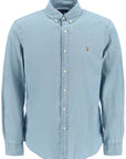 Polo Ralph Lauren slim fit shirt in stone-washed chambray