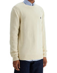 Polo Ralph Lauren cream cotton sweater with embroidered logo