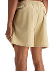 Polo Ralph Lauren beige solid color mid-trunk swim trunks in recycled polyester with pocket