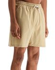 Polo Ralph Lauren beige solid color mid-trunk swim trunks in recycled polyester with pocket