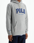 Polo Ralph Lauren men's gray cotton zip hoodie with polo logo