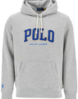 Polo Ralph Lauren men's gray cotton zip hoodie with polo logo