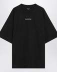 Black New Balenciaga Back Medium Fit T-shirt