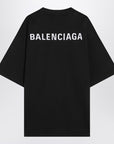 Black New Balenciaga Back Medium Fit T-shirt