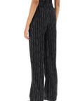 Alexander Mcqueen broken pinstripe trousers