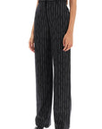 Alexander Mcqueen broken pinstripe trousers