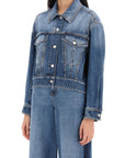 Alexander Mcqueen denim cocoon jacket