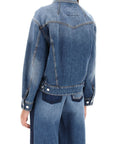 Alexander Mcqueen denim cocoon jacket