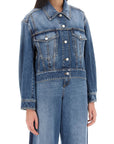 Alexander Mcqueen denim cocoon jacket