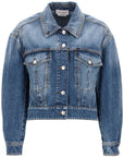 Alexander Mcqueen denim cocoon jacket