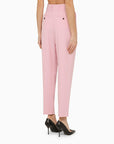 Alexander McQueen Pink regular trousers with pleats