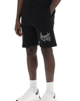 Alexander Mcqueen warped logo sweat shorts