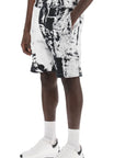 Alexander Mcqueen fold print sweat shorts