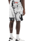 Alexander Mcqueen fold print sweat shorts