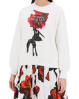 Alexander Mcqueen shadow rose sweatshirt