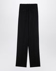 Saint Laurent Black wool wide trousers