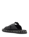 Alexander Mcqueen leather punk slides for ed