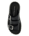 Alexander Mcqueen leather punk slides for ed