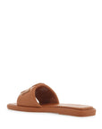 Tory Burch double t leather slides