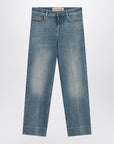 Valentino Faded-effect blue jeans
