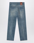 Valentino Faded-effect blue jeans