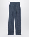 Valentino Blue trousers in Chambray Denim