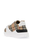 Burberry check fabric sneakers