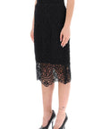 Burberry macrame lace pencil skirt