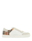 Burberry check leather sneakers