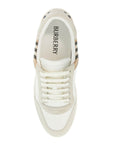 Burberry check leather sneakers