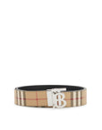 Burberry check reversibile belt