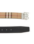 Burberry check reversibile belt