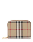 Burberry zip-around check wallet