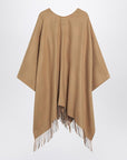Burberry Beige wool cape with Check pattern