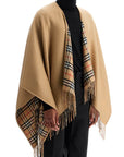 Burberry beige virgin wool classic check scarf