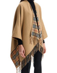 Burberry beige virgin wool classic check scarf