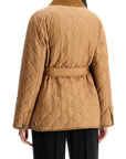 Burberry quilted jacket with belt pen