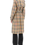 Burberry check trench coat