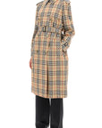 Burberry check trench coat