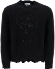 Alexander Mcqueen 'distressed skull print pul