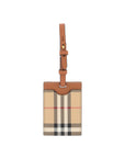 Burberry check luggage tag