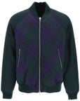 Burberry check reversible bomber jacket