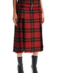 Alexander Mcqueen plaid pleated skirt with