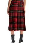 Alexander Mcqueen plaid pleated skirt with