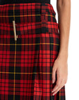 Alexander Mcqueen plaid pleated skirt with