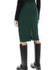 Burberry "knitted diamond pattern midi skirt