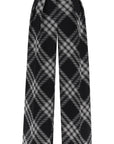 Burberry double pleated checkered palazzo pants