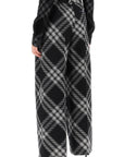 Burberry double pleated checkered palazzo pants